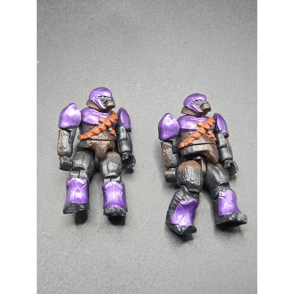 Mega Bloks Halo Brute Captain Purple Figures Lot of 2